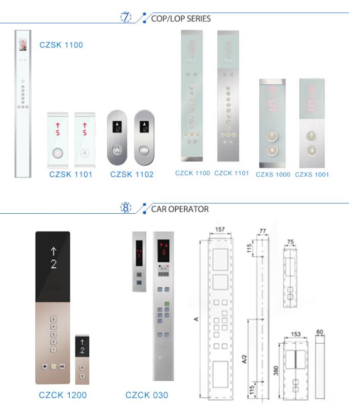 Wholesale Elevator Spare Parts COP LOP Push Button Panel Elevator ...
