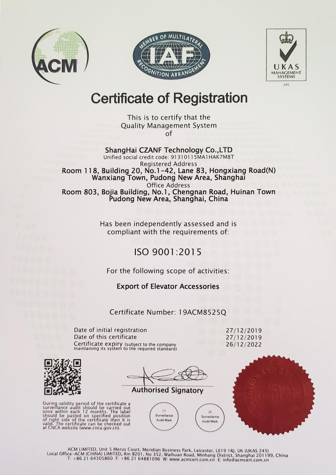 China shanghai zanfeng technology co ltd quality control