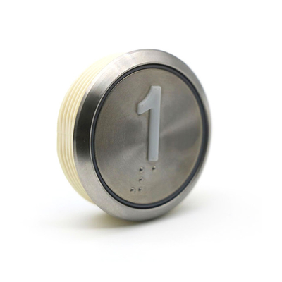 35.6MM Stainless Steel Round Lift Stop Elevator Hall Call Button Red Blue Orange Light