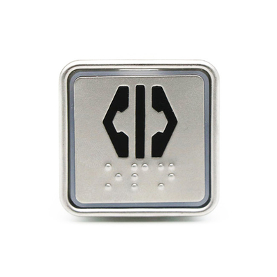 Cheap Elevator Push Button Square Lift Call Push Button For Elevator Parts Red Blue DC24V
