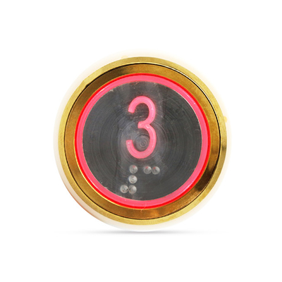 iso Cop Lop Push Countactless Braille Elevator Buttons For Lift Hall Call 1.2 To 4mm Thicknes