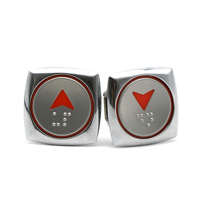 0.9mm Distance Hyundai Elevator Push Button Lift Parts Elevator Braille Button