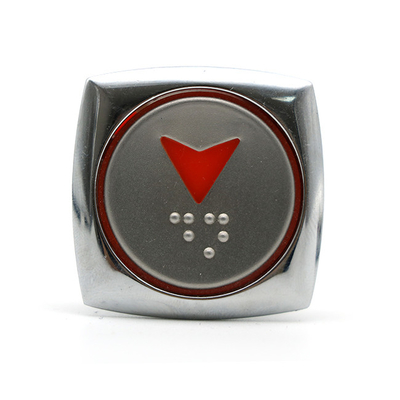 0.9mm Distance Hyundai Elevator Push Button Lift Parts Elevator Braille Button