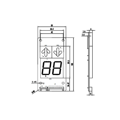 Manufacturers Best Quality Elevator Board Panel Floor Components Binary 7 Segment Display