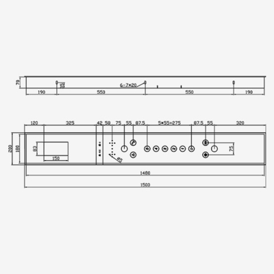 Lift Cop Lop Tft Elevator Cop Panel Lop Lift Push Button Panel