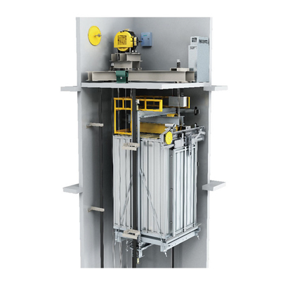 Stainless  Steel 630 To 1000kg Laod Commercial Passenger Lifts Mirror Elevator For Office