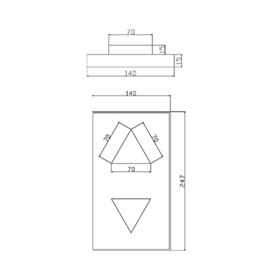 Acrylic Faceplate Lift Hall Lantern Elevator Spare Parts For Shopping Mall