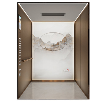 Large Loading Passenger Elevator Traction Machine Driven Office Building Passenger Elevator Lift