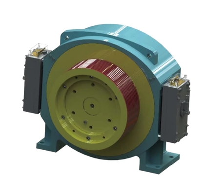 Single Wrap Elevator Traction Machine IP41 Protection Permanent Magnet Synchronous