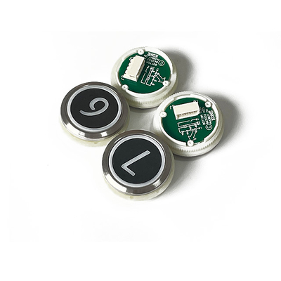 Black Stainless Steel Surface KONE Elevator Button Push Button Elevator Spare Parts