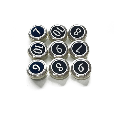 Black Stainless Steel Surface KONE Elevator Button Push Button Elevator Spare Parts