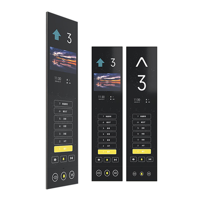 HD Video Background Tempered Glass 15.6 Inch Intelligent Double Frequency Full Digital Multimedia Cop Panel