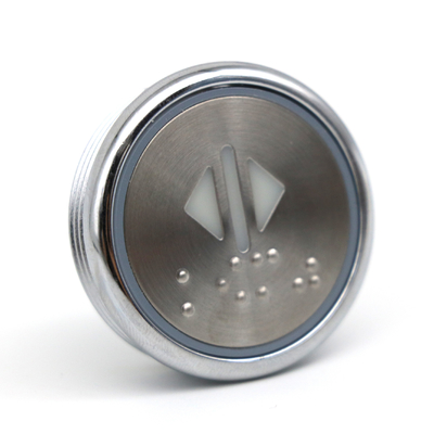 Round 37mm Stainless Steel Button Elevator Touchless Button