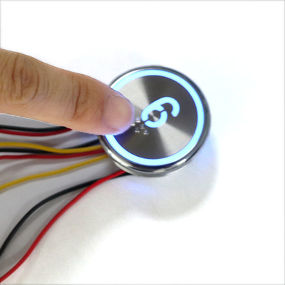 Round 37mm Stainless Steel Button Elevator Touchless Button Lift No Touch Button