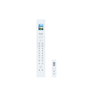 6.4 Inches White Light Segment Display Black Glass Sandblasted Stainless Steel Elevator Lift Cop Panel
