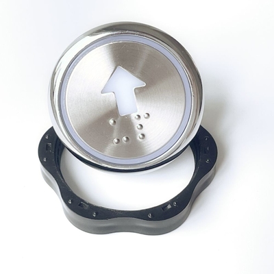 Smooth Operation Pressure 2.5-5N Round Elevator Push Button With 0.3-0.6mm Operation Distance