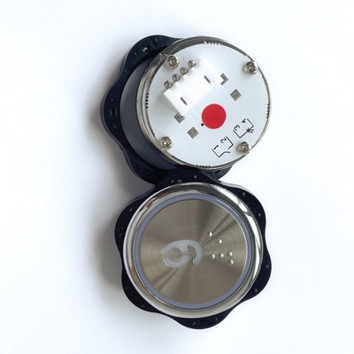 Smooth Operation Pressure 2.5-5N Round Elevator Push Button With 0.3-0.6mm Operation Distance