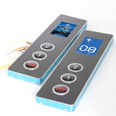 Modern Black Glass Elevator Cop LOP Panel Up/Down Arrow Call Button for Hall Surface Mounted Parts