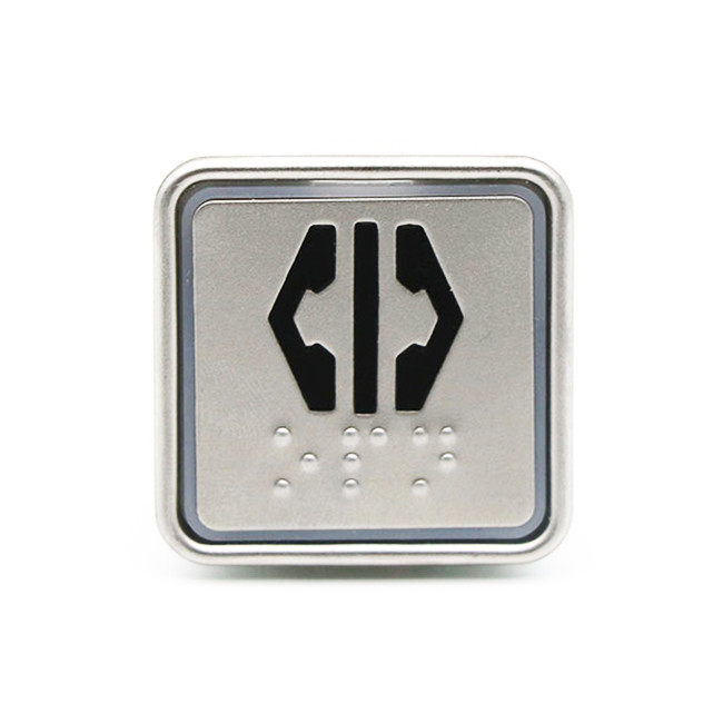 Cheap Elevator Push Button Square Lift Call Push Button For Elevator Parts Red Blue DC24V