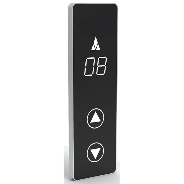 Black Toughened Glass Elevator Touch Lop Panel Classic Lift Part