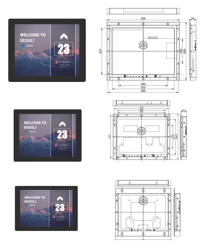 Elevator Multimedia Display TFT Display Elevator Cop Lop Panel Display