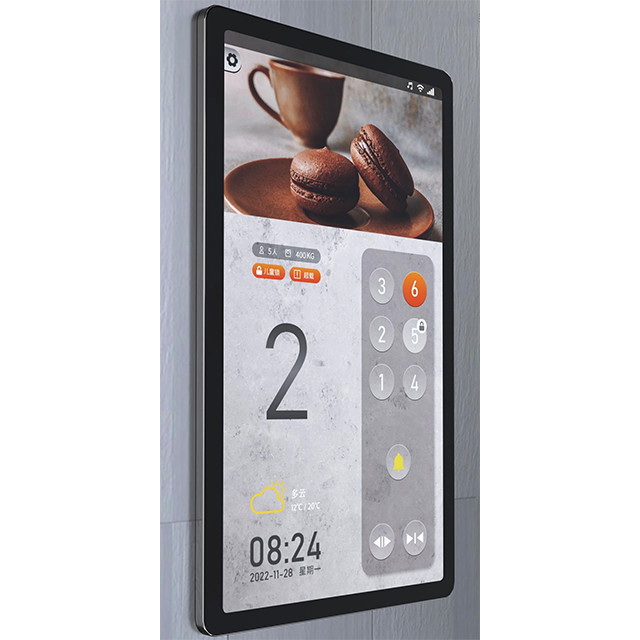 HD Color LED Light  15.6 Inch TFT Display Intelligent Man-Machine Screen Elevator Full Touchscreen Cop Panel
