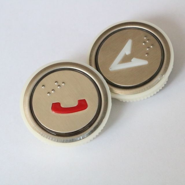 Promotional Discount Product Custom Elevator Button With Braille Personalized LED Lighting For Elevator Parts
