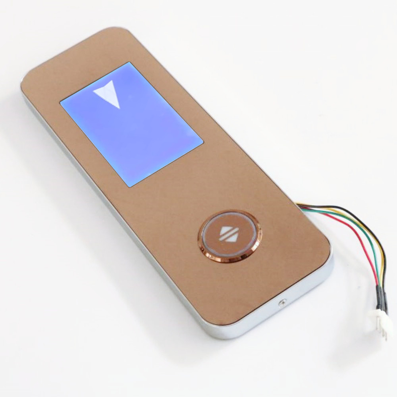 White Button Light and DC24V Input Voltage for Rose Gold Stainless Steel Elevator LOP
