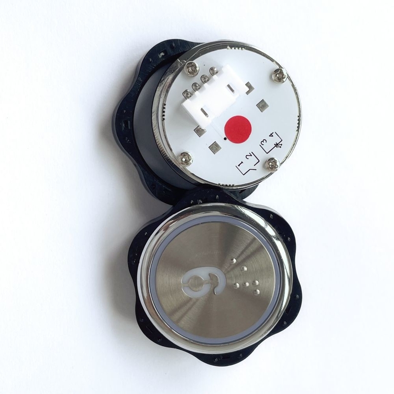 Smooth Operation Pressure 2.5-5N Round Elevator Push Button With 0.3-0.6mm Operation Distance