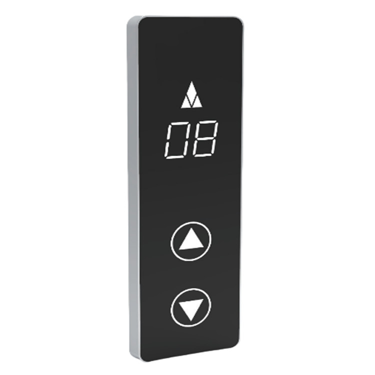 Elevator Control Parts Black Glass Touch LOP For Elevator Lift